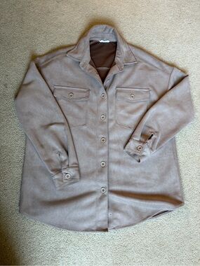 Ardene Faux Suede Oversized Shacket